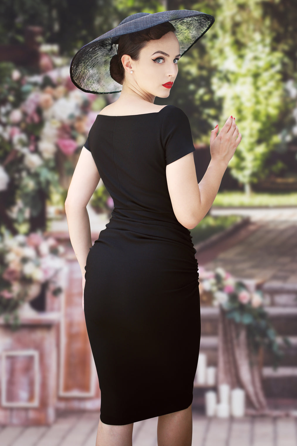 The Grace Pencil Dress in Black