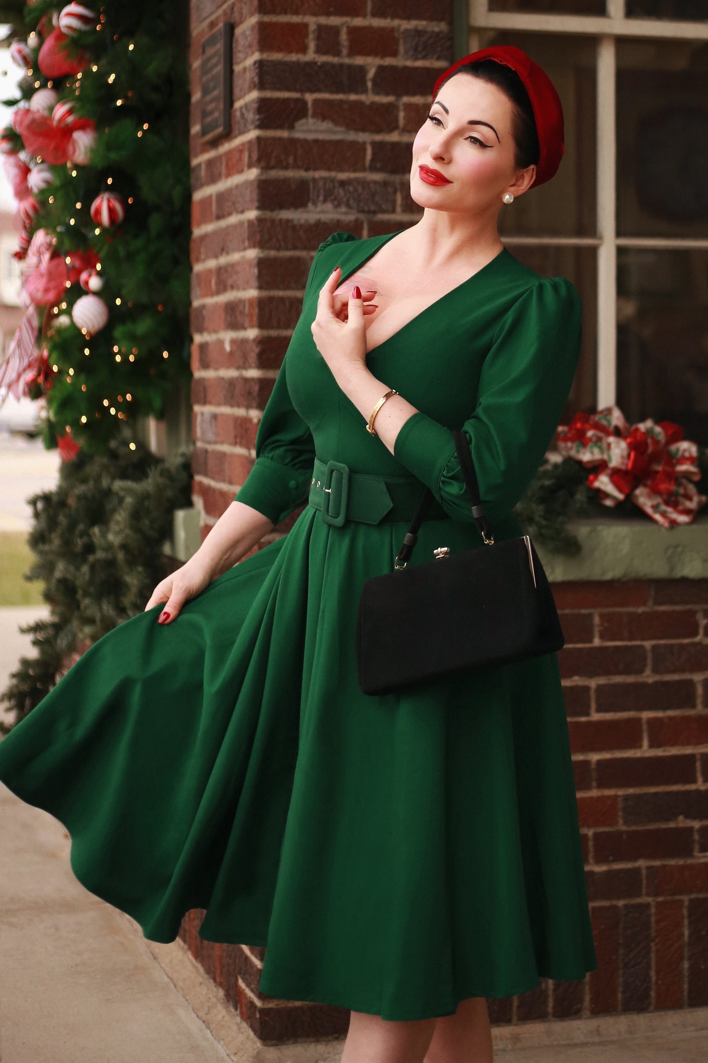 Arianne Swing Dress in Green