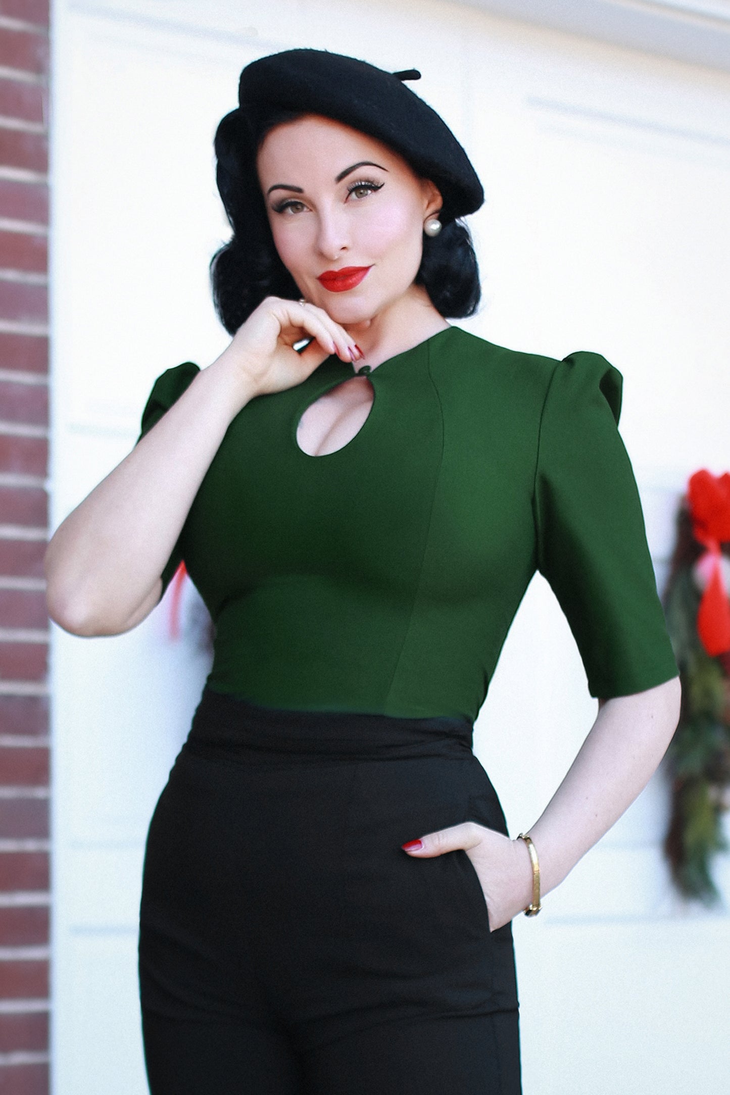 Julia Top in Green