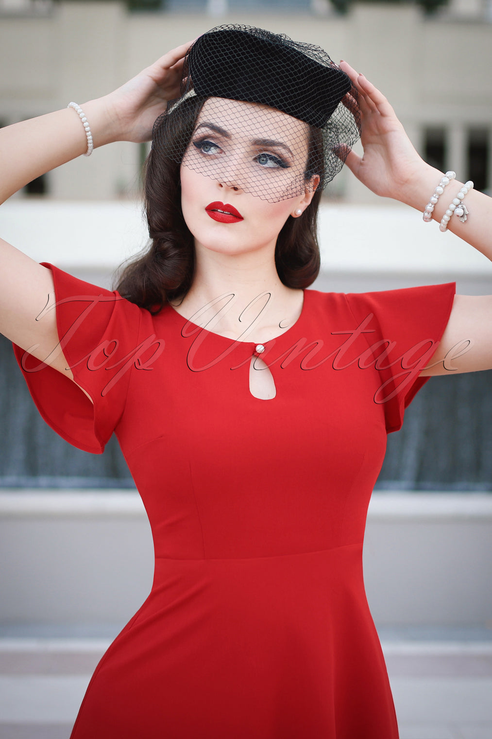 The Chérie Dress in Red