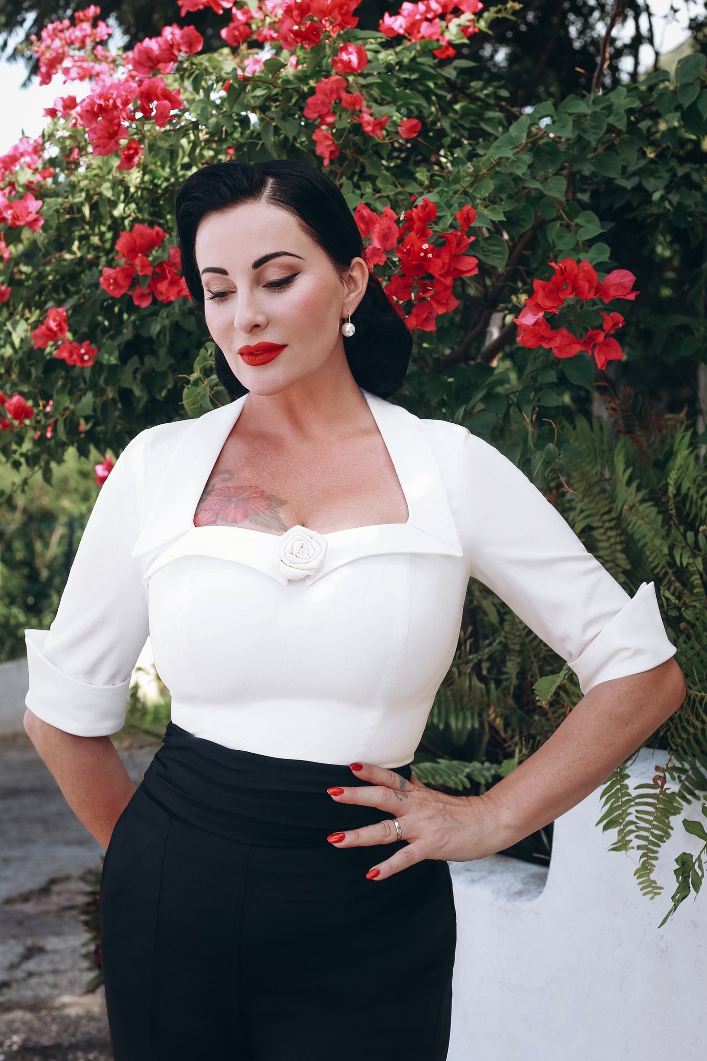 The Jayne Top in Off White