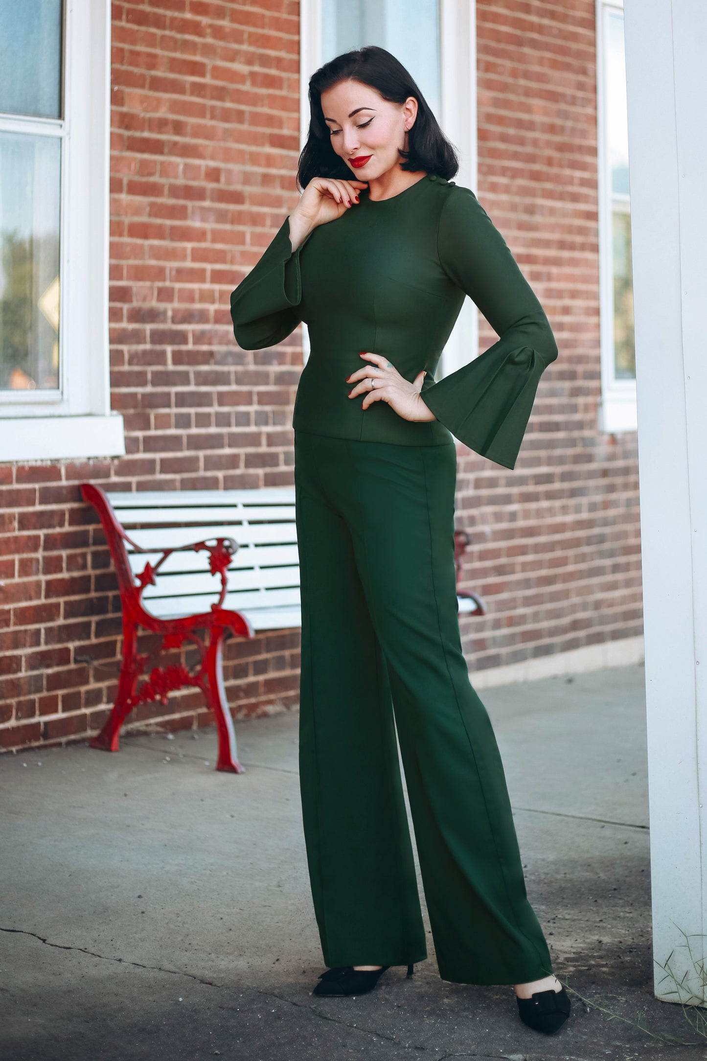 The Tawny Trousers in Rich Green