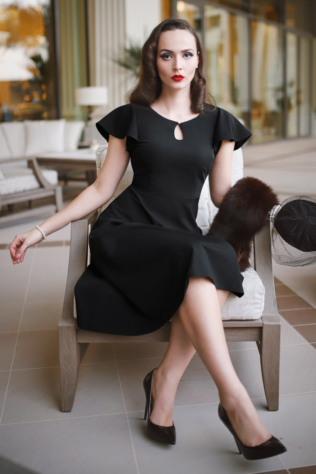 The Chérie Dress in Black