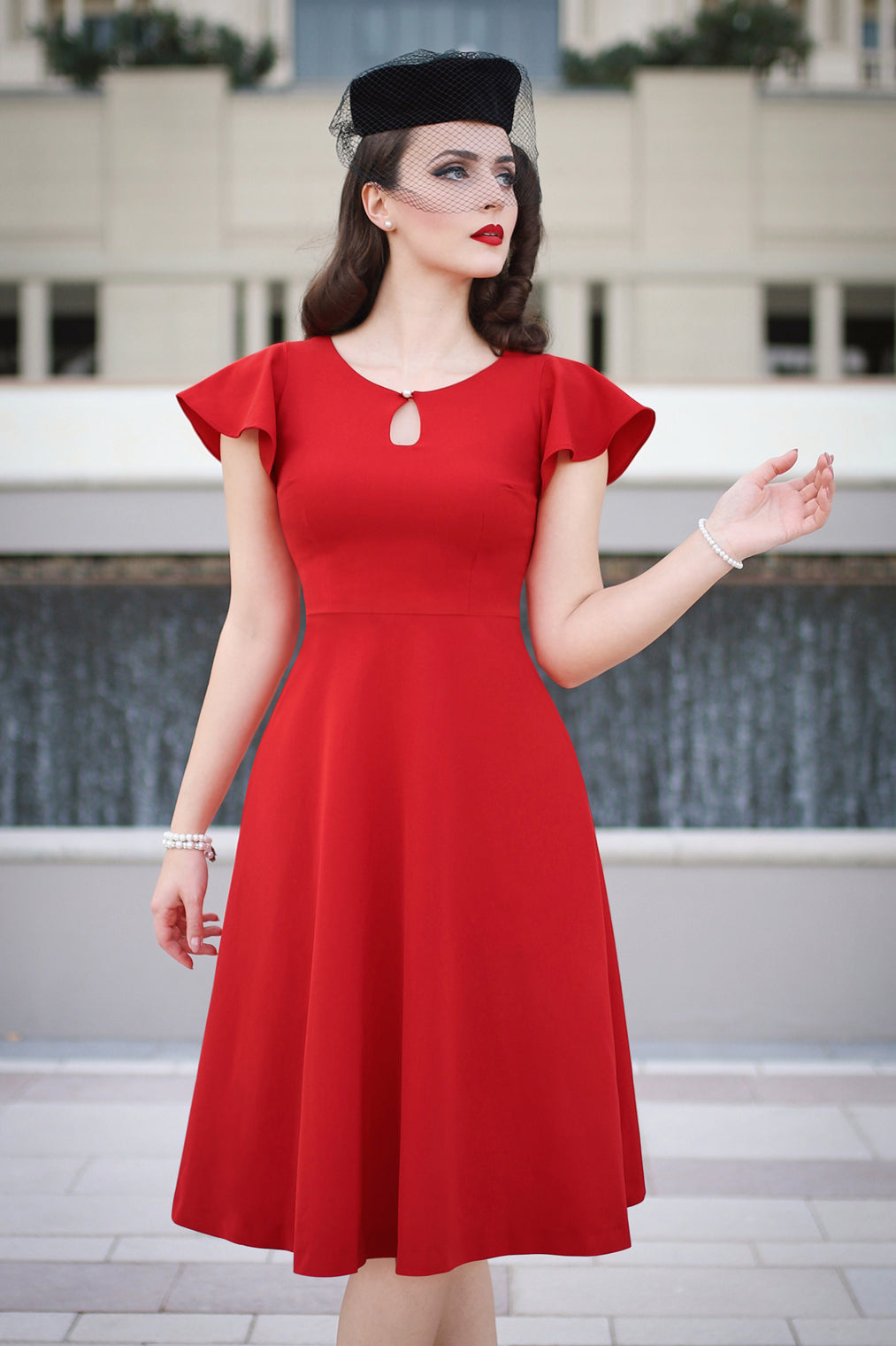 The Chérie Dress in Red